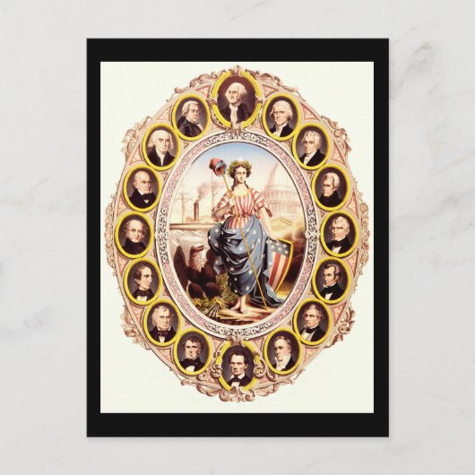 Presidenten van de Verenigde Staten Briefkaart (Voorkant)