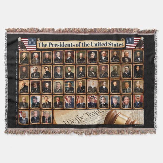 Presidenten van de Verenigde Staten gooien een dek Deken (Voorkant)