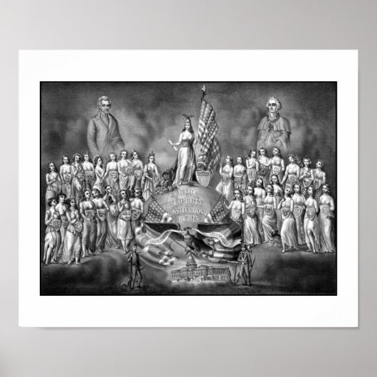 Presidenten Washington en Jackson Poster (Voorkant)