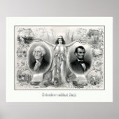 Presidenten Washington en Lincoln Poster (Voorkant)