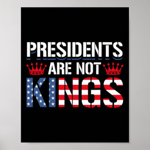 Presidenten zijn geen koningen Anti-trump democrat Poster