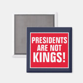 Presidenten zijn geen koningen magneet (Voorkant / Achterkant)