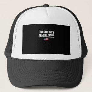 Presidenten zijn geen koningen USA Vlag Geen konin Trucker Pet