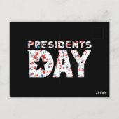 Presidentendag Essentieel Briefkaart (Achterkant)