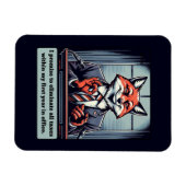 Presidential Fox - Grappig politiek satire dier Magneet (Horizontaal)