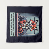 Presidential Fox - Grappig politiek satire dier Wandkleed (Voorkant (horizontaal))