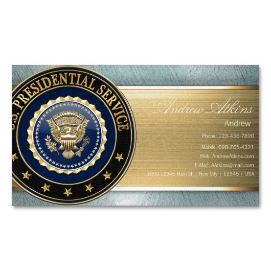 Presidential Service Badge [PSB] Speciale editie Visitekaartje Magneet (Voorkant)
