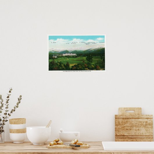 Presidentieel bereik Uitzicht # 3 Poster (Keuken)