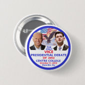 Presidentieel debat ronde button 5,7 cm (Voorkant /achterkant)