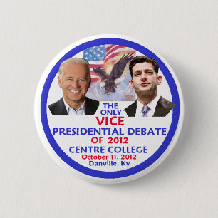 Presidentieel debat ronde button 5,7 cm