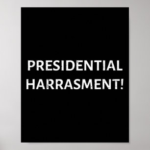 Presidentieel leed! President Donald Trump heks Poster