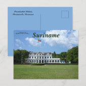 Presidentieel paleis in Paramaribo Suriname Briefkaart (Voorkant / Achterkant)