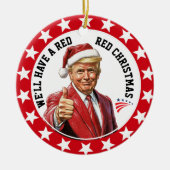 Presidentieel Patriottisch Acryl Ornament (Voorkant)