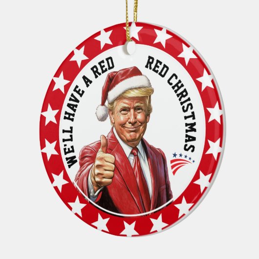 Presidentieel Patriottisch Acryl Ornament (Links)