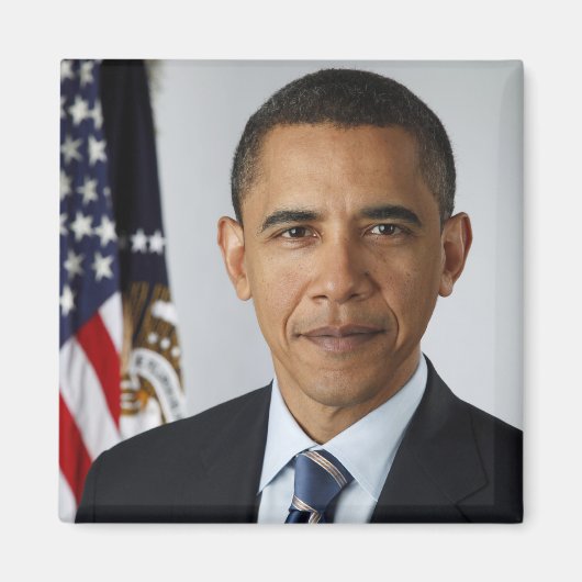 presidentieel portret van Barack Obama Magneet (Voorkant)