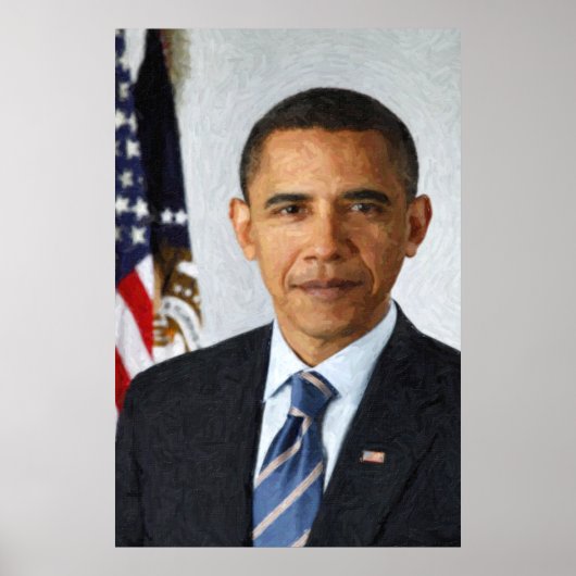 presidentieel portret van Barack Obama Poster (Voorkant)