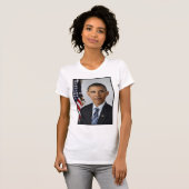 presidentieel portret van Barack Obama T-shirt (Voorkant volledig)