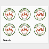 Presidentieel verplaatsen ronde sticker (Vel)