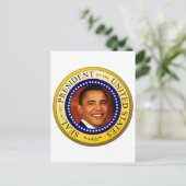 Presidentieel zegel briefkaart (Staand voorkant)