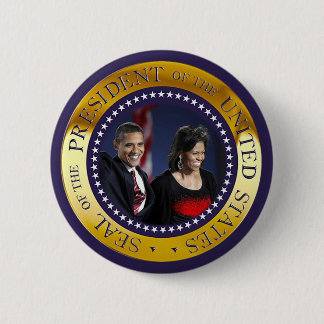 Presidentieel zegel ronde button 5,7 cm