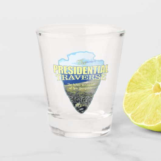 Presidentiële baan (pijlpunt) shot glas (Voorkant)