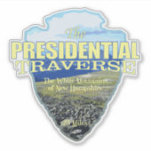 Presidentiële baan (pijlpunt) sticker (Voorkant)