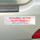 Presidentiële Bumpersticker (Op auto)