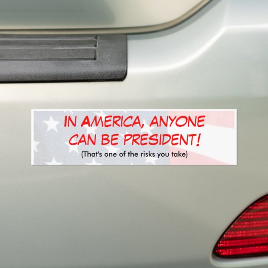 Presidentiële Bumpersticker (Op auto)