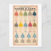 Presidentiële Campagne Petten en Capes Advertentie Briefkaart (Voorkant)