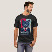 Presidentiële campagne Unisex Softstyle Cats leide T-shirt (Voorkant volledig)