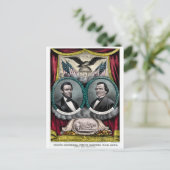 Presidentiële campagne van Abraham Lincoln 1864 Briefkaart (Staand voorkant)
