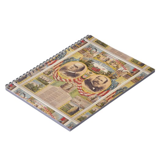 Presidentiële campagne van de Republikeinse Parti Notitieboek (Linkerzijde)