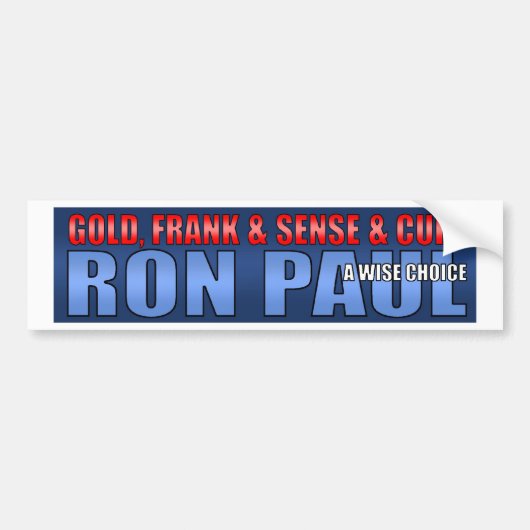 Presidentiële campagne van Ron Paul 2012 Bumpersticker (Voorkant)