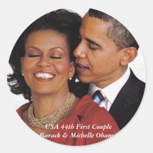 Presidentiële herdenkingsproducten ronde sticker