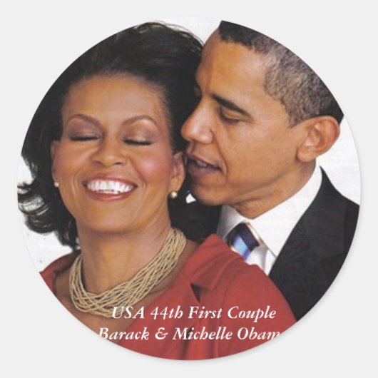 Presidentiële herdenkingsproducten ronde sticker (Voorkant)