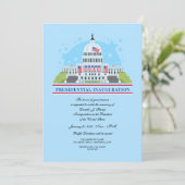 presidentiële inauguratiepartij kaart (Staand voorkant)