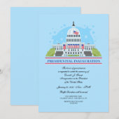 presidentiële inauguratiepartij kaart (Voorkant / Achterkant)