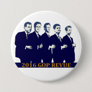 Presidentiële kandidaten 2016 ronde button 7,6 cm