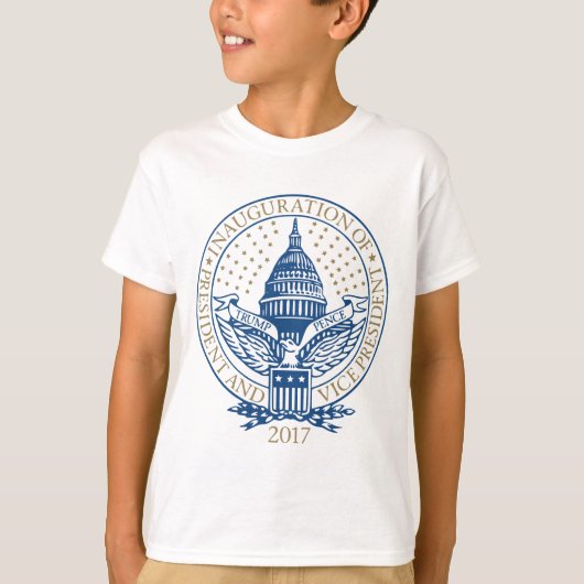 Presidentiële opening 2017 Donald Trump Pence T-shirt (Voorkant)