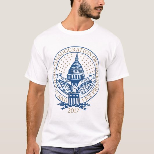 Presidentiële opening 2017 Donald Trump Pence T-shirt (Voorkant)