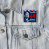 Presidentiële opening vierkante button 5,1 cm (In situ)