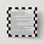 Presidentiële race 2016 vierkante button 5,1 cm (Voorkant)