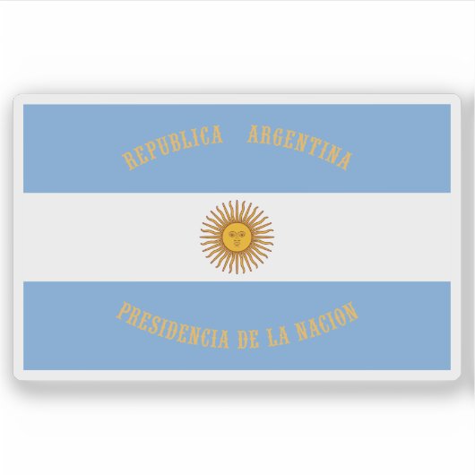 Presidentiële standaard van Argentinië Sticker (Voorkant)