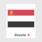 Presidentiële standaard van Egypte (1972-1984) Sticker (Vel)