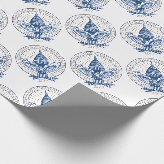 Presidentiële startdatum 2017 cadeaupapier (Hoek)