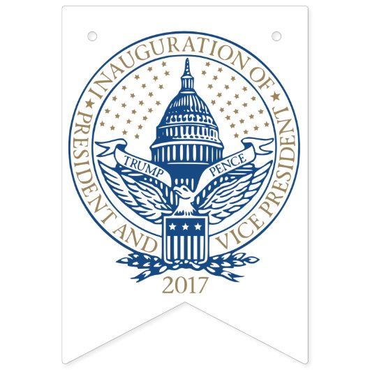 Presidentiële startdatum 2017 vlaggetjes (Derde vlag)