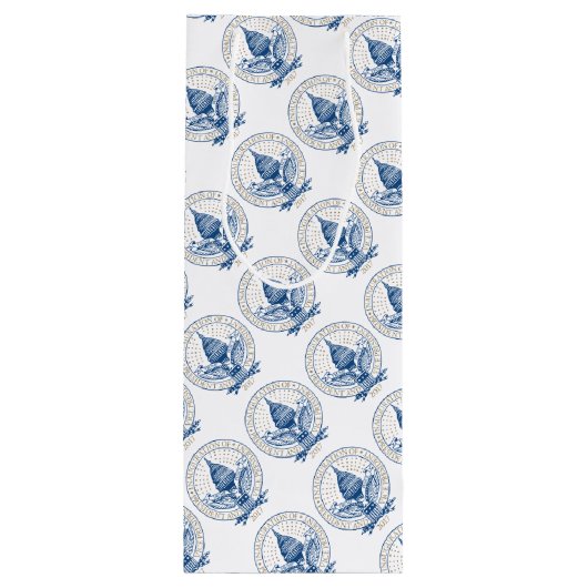 Presidentiële startdatum 2017 wijn cadeautas (Achterkant)