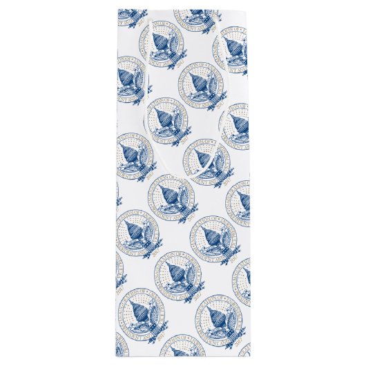 Presidentiële startdatum 2017 wijn cadeautas (Voorkant)