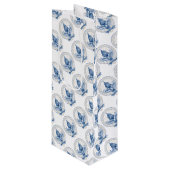 Presidentiële startdatum 2017 wijn cadeautas (Voorkant Gekanteld)