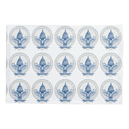 Presidentiële startversie van Trump Pence 2017 Log Kussensloop (Achterkant-Links)